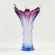 Very Large Mid-Century Murano Glass Twisted Vase from Fratelli Toso, Italy