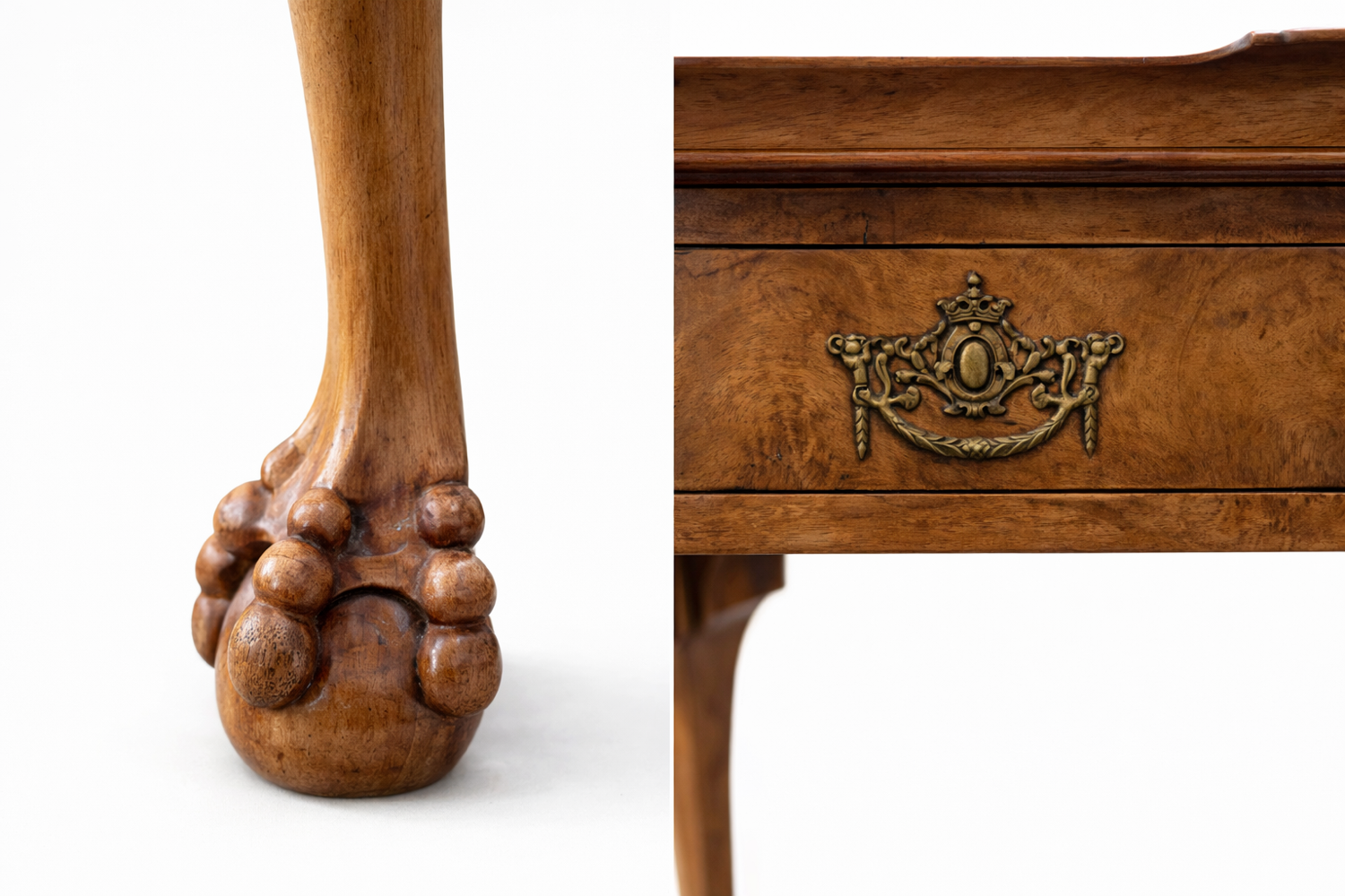 Antique English Butler Table with Removable Tray – Circa 1920 – Walnut