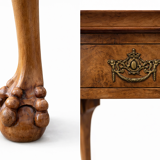 Antique English Butler Table with Removable Tray – Circa 1920 – Walnut