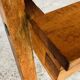 Pair of slatted side tables, Scandinavian style, 60s