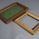 Set of 6 frames old carved wood gilded stucco wood around 1900 & various SB