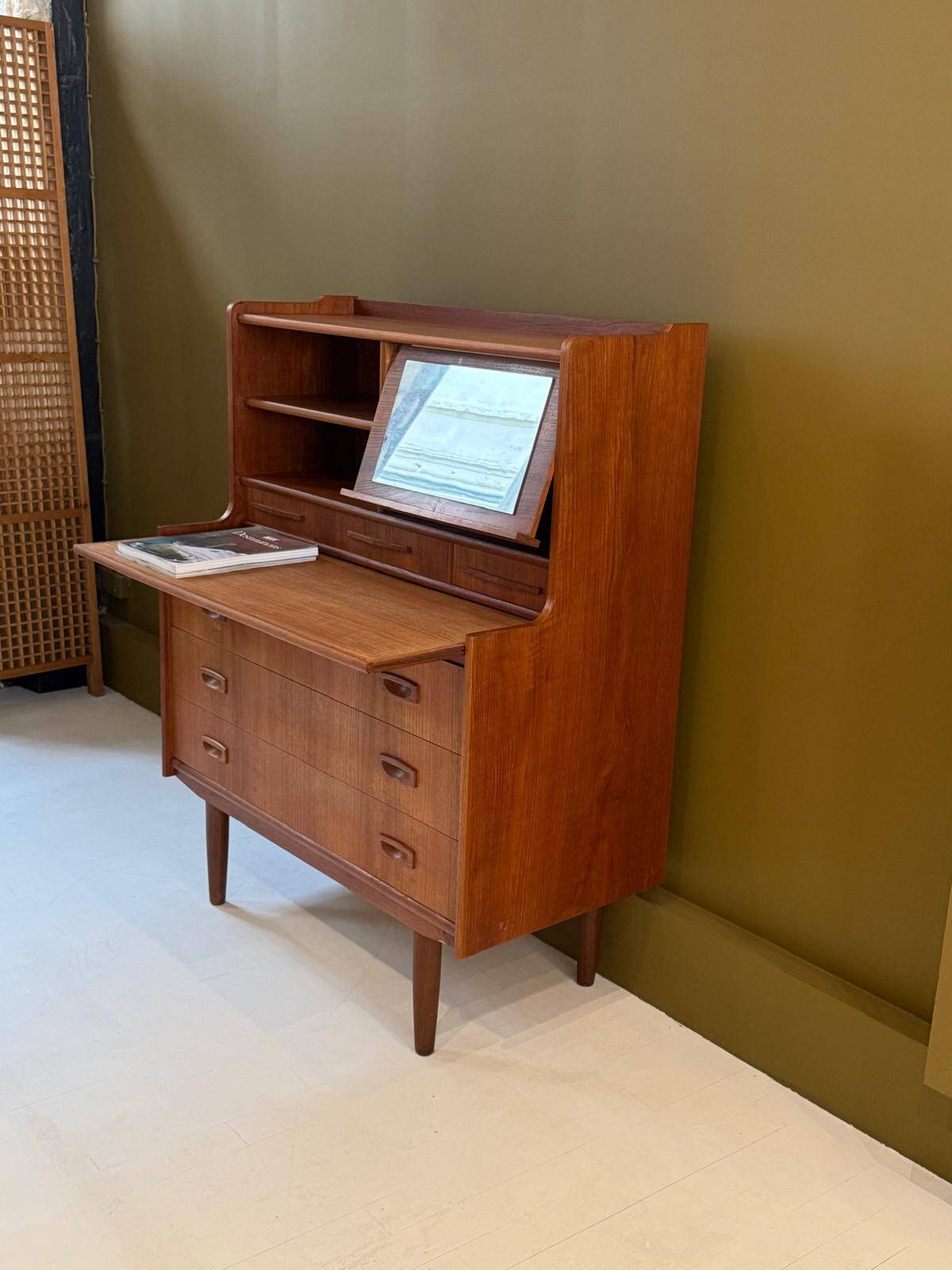 Secrétaire/coiffeuse scandinave, Danemark 1960