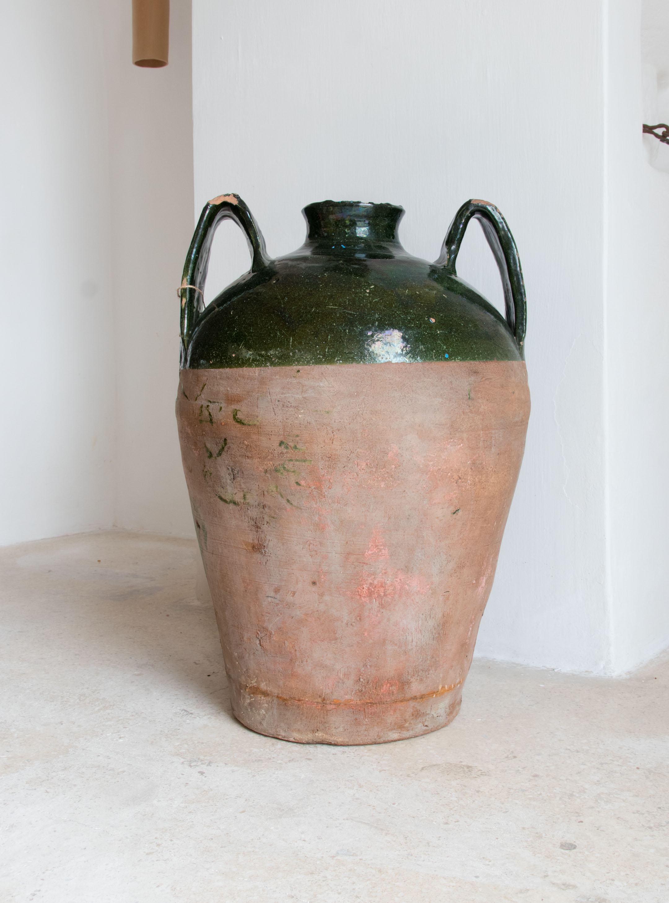 Antique Italian Ceramic Orcio Vase early XX century