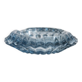 Light blue crystal ashtray, mid-century, Italy, 1970s.