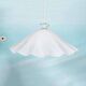 Vintage glass suspension lamp Kalmar Fazzoletto