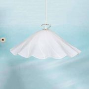 Vintage glass suspension lamp Kalmar Fazzoletto