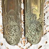 Antique brass cleanliness plates
