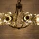 Lustre en laiton & fleurs Simon & Schelle.