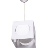 Square metal pendant lamp by Shogo Suzuki for Orno, Finland 1960’s