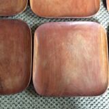 Set of 8 wooden plates