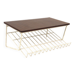 Tablette murale en acajou,