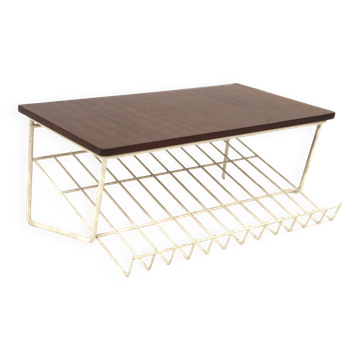 Mahogany wall shelf, Sweden, 1950