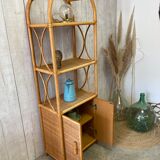 Vintage rattan floor