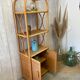 Vintage rattan floor