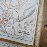 Printed in 1908, map of Charleville-Mézières