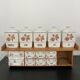 Set wood shelf and Art Deco spice jars