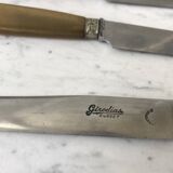 set of 8 horn knives from the 60s