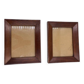 Duo of wooden frames