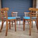 Lot de 24 chaises de bistrot restaurant vintage