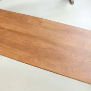 Long antique oak table with turned legs – 239 cm