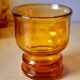 Set of eight amber glasses, Pernod 1970
