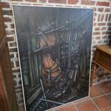 Oil painting on canvas from the 50s/70s