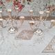 Set of 2 5-branched candlesticks in silver metal Versilbert 1950s