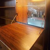 Shelf, 2 sections, rosewood veneer, 1960s/70s. 20th century