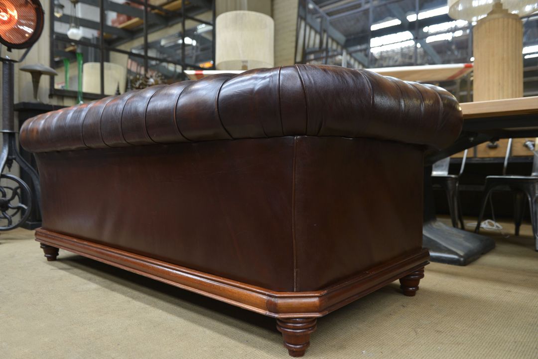 Chesterfield leather sofa