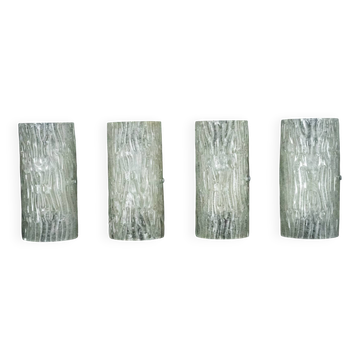 60s Toni Zuccheri Venini Murano glass sconces, horizontal or vertical.