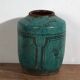 Ancient emerald green vase (circa 1820) #40
