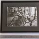 Urban scene with graffiti, vintage silver gelatin print, framed, 42 x 32 cm
