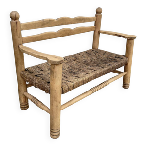 Banquette années 1950 - corde