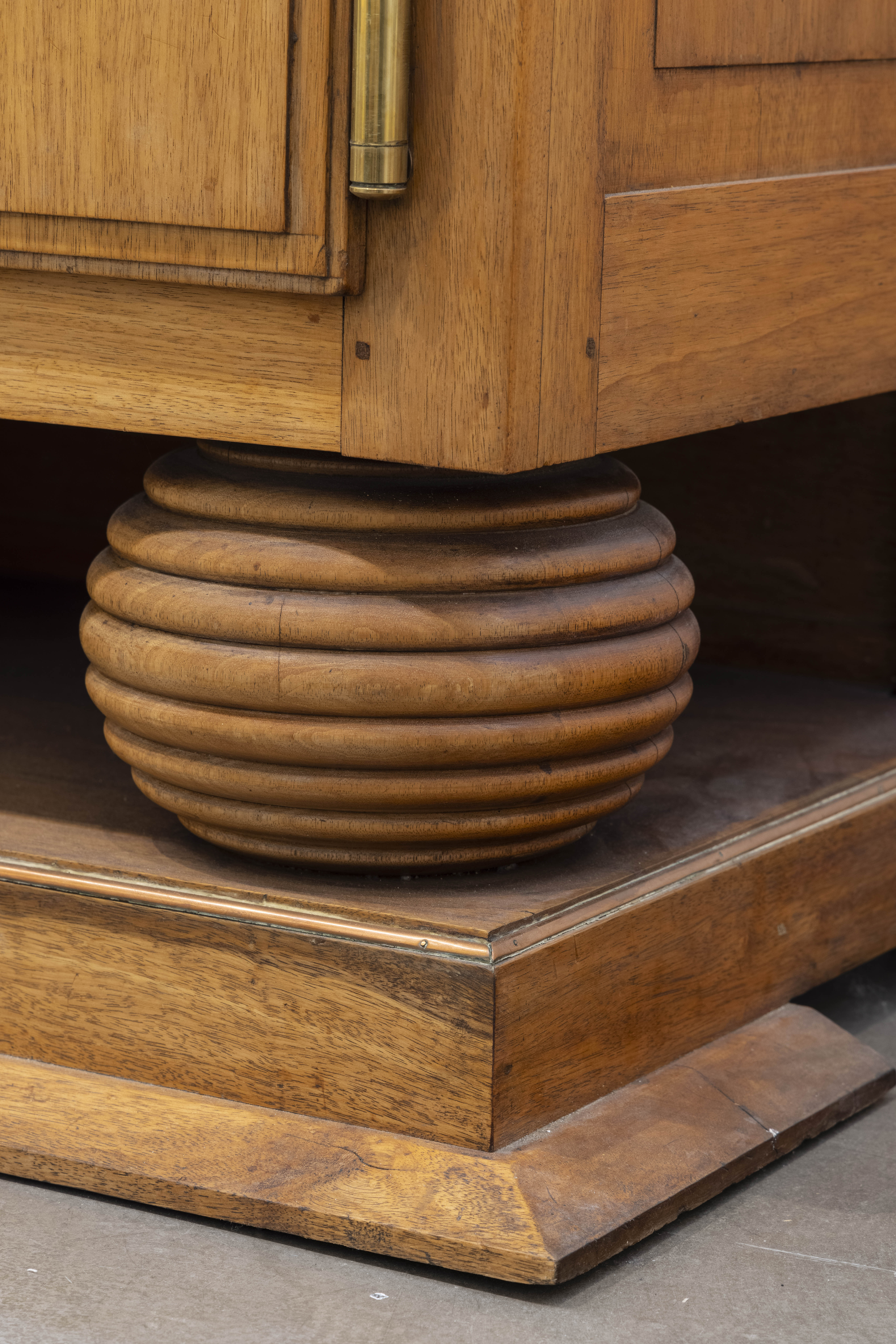 Solid oak enfilade, france 1940s
