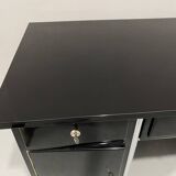 Bureau moderniste tchécoslovaque en chrome et bois, années 1950, Europe