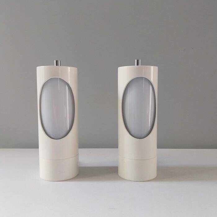 Set de deux lampes de table italiennes années 70