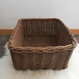 Rectangular wicker basket