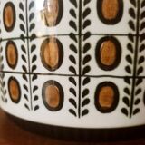 Earthenware casserole by Boch walnut model