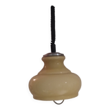 vintage opaline suspension Italy 1970 Rolly system