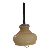 vintage opaline suspension Italy 1970 Rolly system