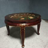 Antique Japanese coffee table with stools