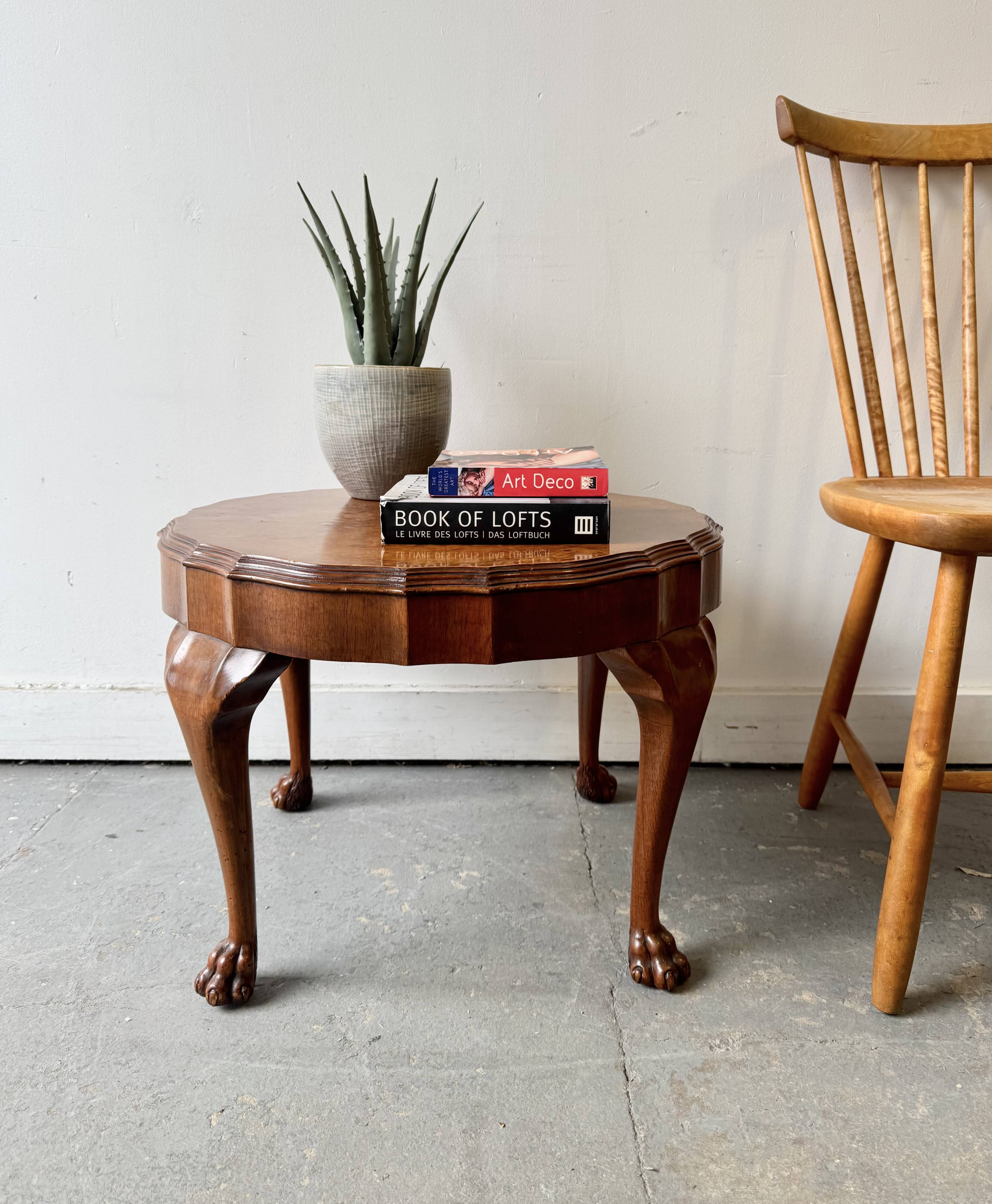 Small Vintage Round Coffee Table