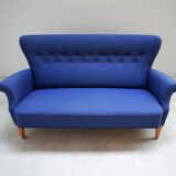 Vintage Scandinavian fabric sofa, Fritz Hansen model 8112