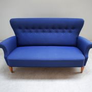 Vintage Scandinavian fabric sofa, Fritz Hansen model 8112