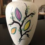 1950s floral vase