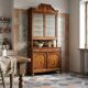 Antique Umbertine buffet in walnut, Italy, 19th century