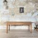 Vintage farmhouse table in solid oak.