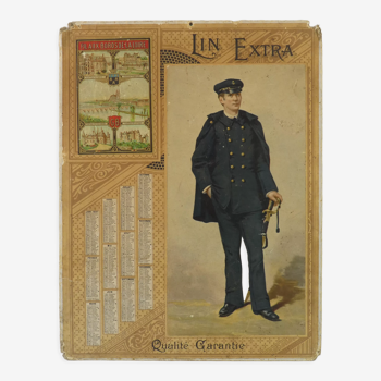 Old lin extra advertising calendar from 1897