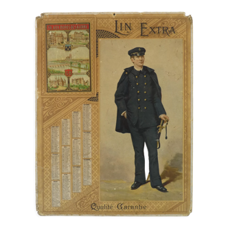 Old lin extra advertising calendar from 1897