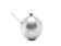 Mid-century modern sugar bowl, silver-plated brass, Poland, 1960s